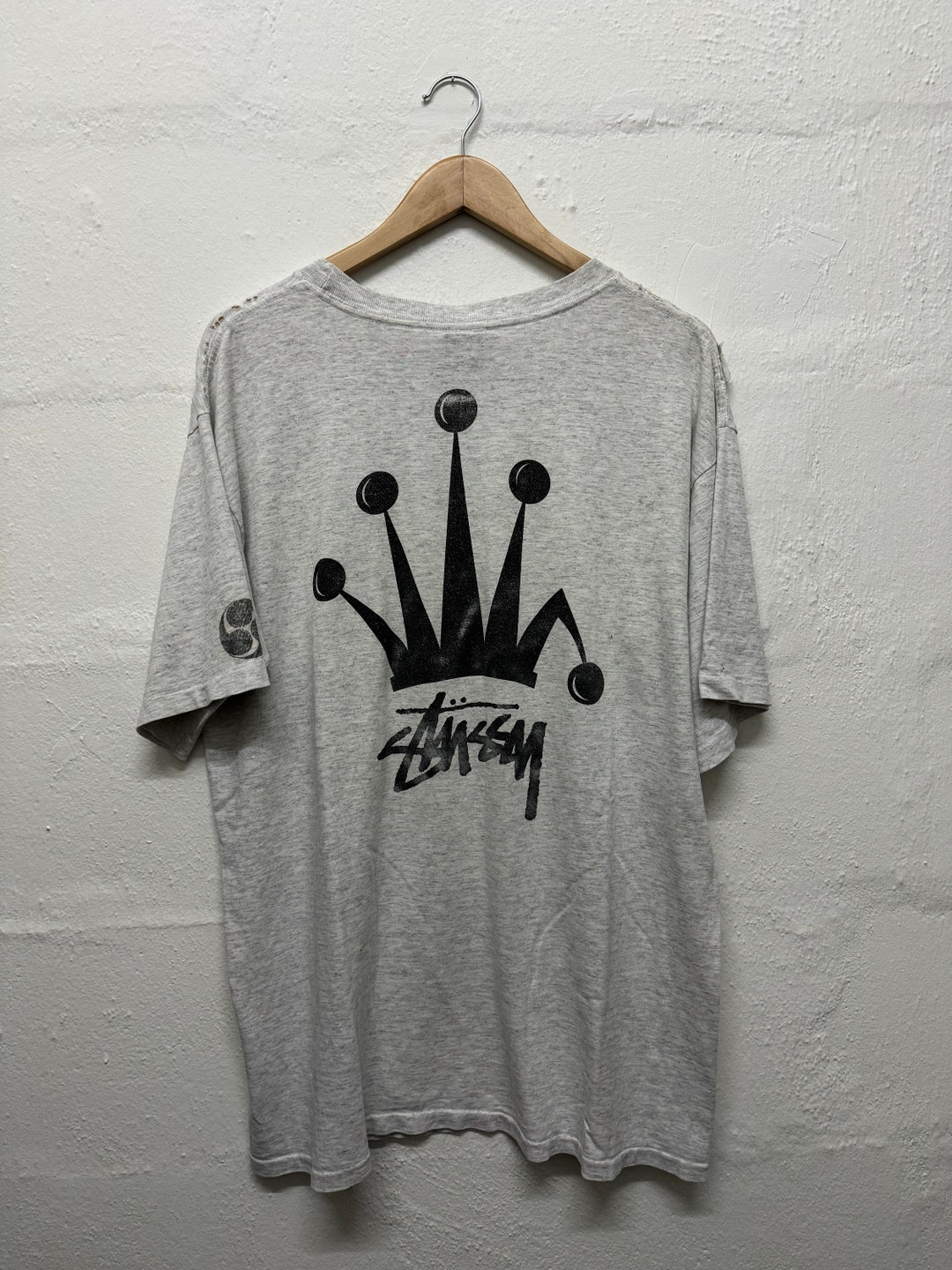 Vintage 80s Stussy Old Crown Distressed Rare Stussy Design Vintage 80s Stussy Old Crown Distressed Rare Stussy Design
