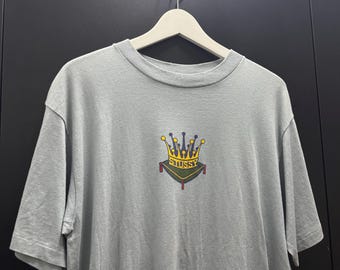 Vintage 90s Stussy Crown Rare Logo White Tag Single Stitch - Etsy