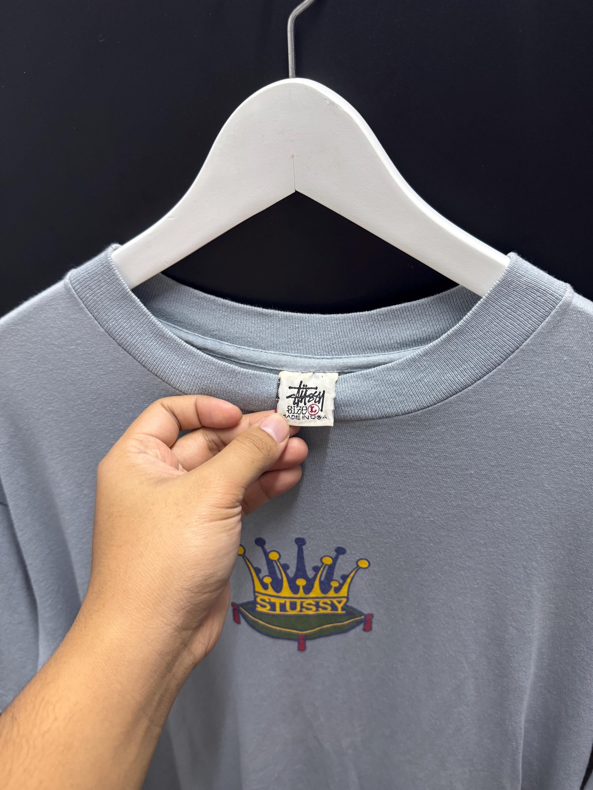 Vintage 90s Stussy Crown Rare Logo White Tag Single Stitch - Etsy
