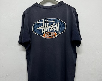 Vintage Stussy Made in USA Tee, Broken Skateboard Graphic Vintage Stussy Made in USA Tee, Broken Skateboard Graphic
