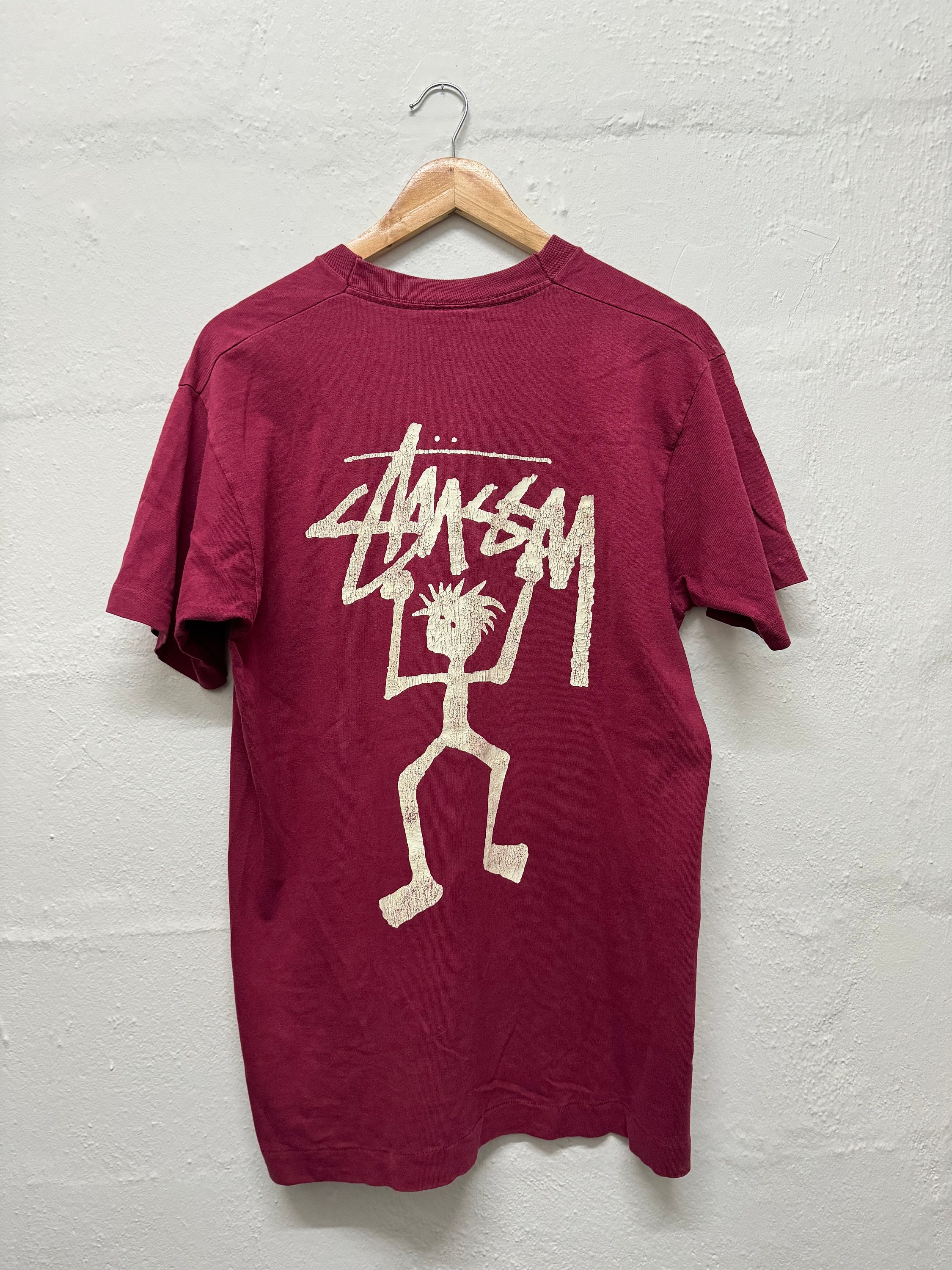 Vintage 80s Stussy Stickman Shadowman Ragamon Rare Old Vintage 80s Stussy Stickman Shadowman Ragamon Rare Old