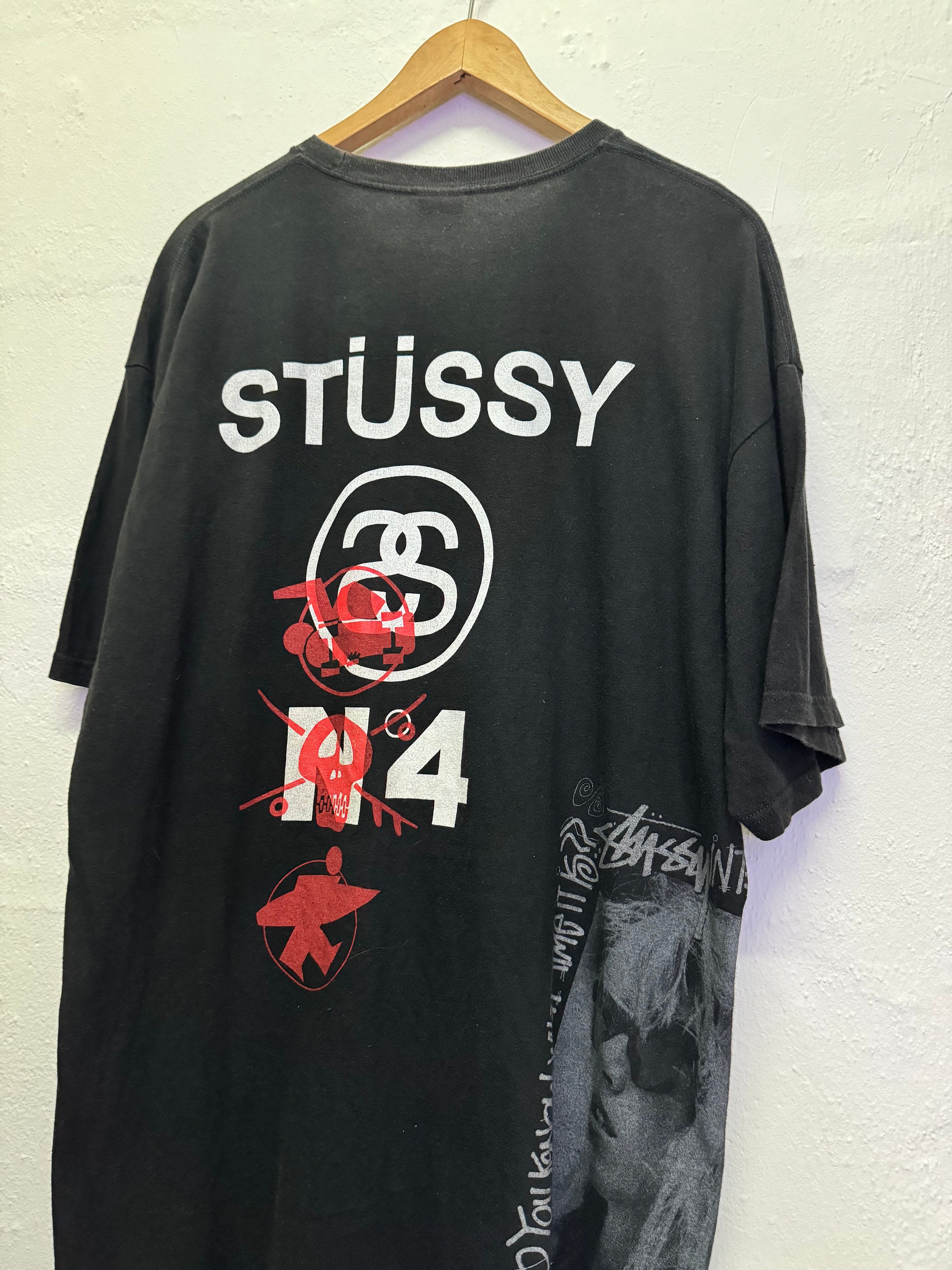 アイドル Stussy Laura Tee Black L Stussy Raggae Screen Laura Charter Full Print Rare - Etsy