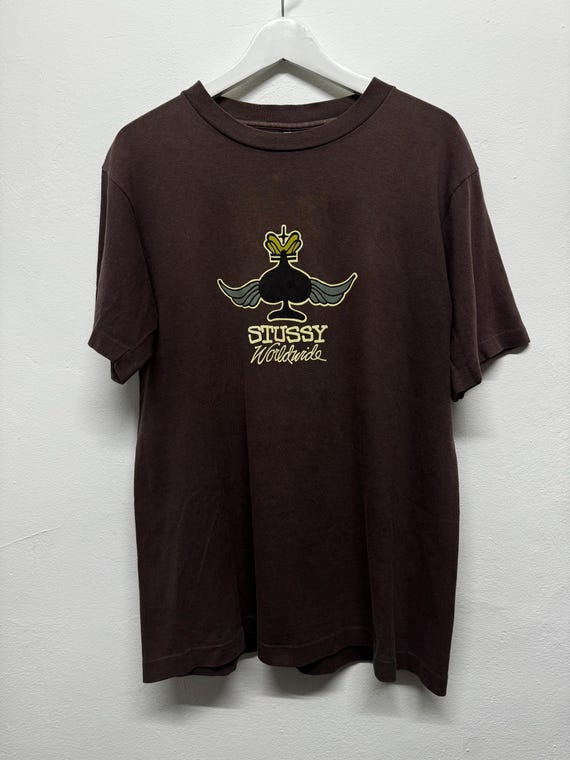 Vintage 80s Stussy Worldwide Spade Single Stitch - Etsy