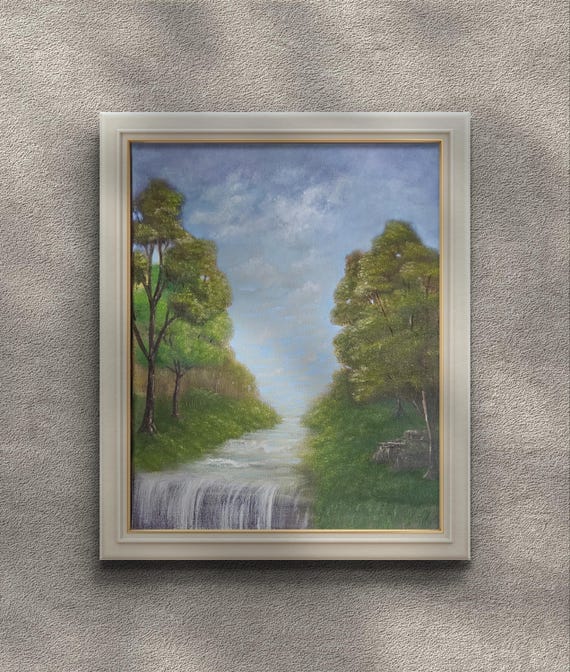 油絵 絵画【森の風景】 油絵 絵画【森の風景】 【公式通販】