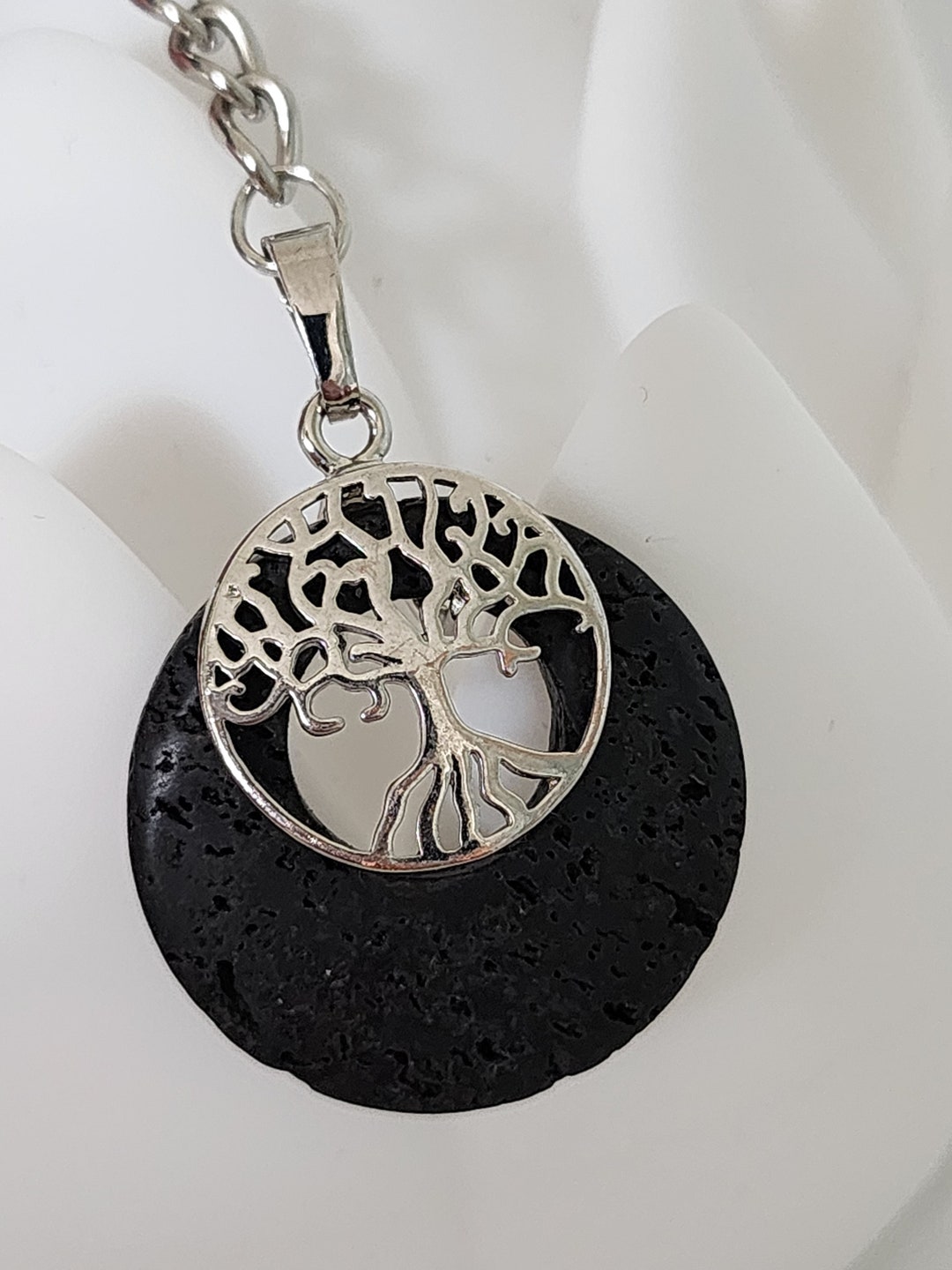 Lava Stone Tree of Life Key Chain Spiritual Accessories Perfect Gift