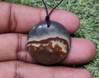 Owyhee Picture Jasper Pendant, Protection Adjustable Necklace for Women and Men, Evil Eye Jewelry, Spiritual Gift / Good Luck Gifts,Necklace