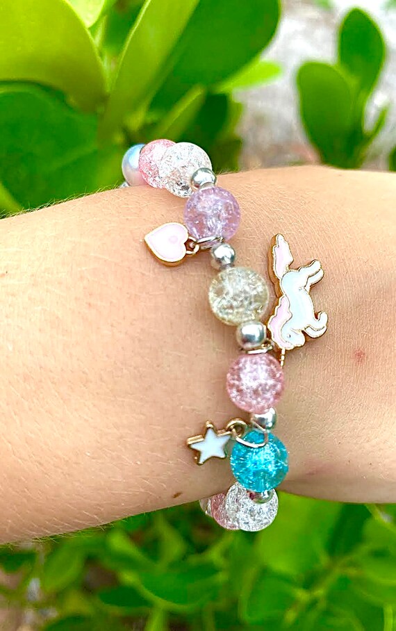 Beautiful Sparkling Crystal Beads Shiny Popcorn Beads Girls
