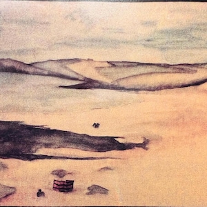 Des kilomètres de sable, Devon. Carte artistique