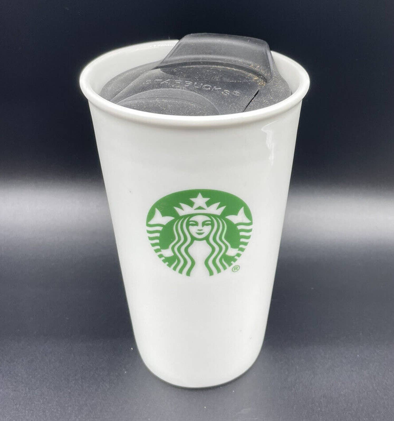 NWT Starbucks 2023 Ceramic Snow Drop Mug 8 Oz Travel Mug With Lid SKU  011140406 Spring Birthday Gift 