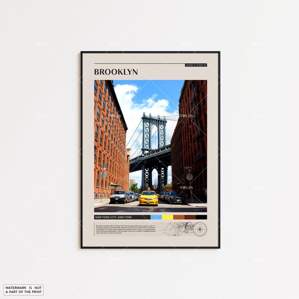 Brooklyn Poster Etsy