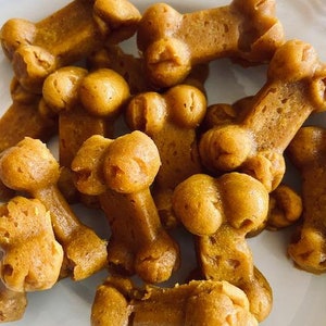 Pumpkin Peanut Butter Bone Cookies