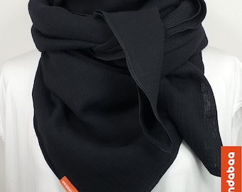 Elegant muslin cloth black, very soft quality, 100% cotton