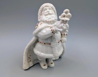 Vintage Lenox China Jewels Santa Toy Shop Figurine - Made in USA