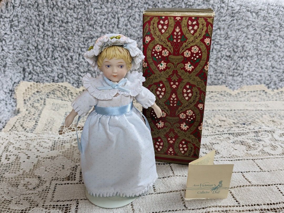 Vintage 1983 Porcelain Avon Victorian Collector Doll With Etsy