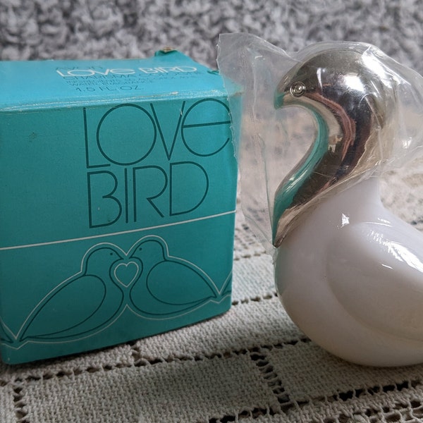Vintage Avon Love Bird Perfume Decanter with Original Box & Charisma Cologne