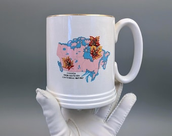 Vintage Canada Centennial Mug 1867-1967 | Retro Canadiana Decor