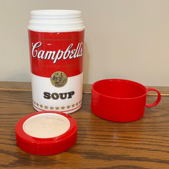 Campbells Soup Thermos With Cup Lid Vintage