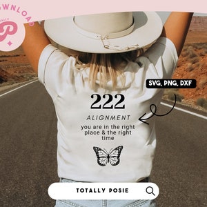 Angel Numbers SVG | Alignment, Angel Aesthetic, Spiritual, Trendy, Lucky, Butterfly | Silhouette Cameo, Cricut DIY | Commercial License