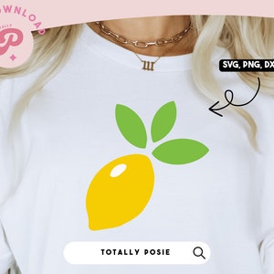 Lemon SVG | Summer, Fruit Clipart, Lemon Slice Printable, Yellow, Lemonade, Squeeze | Silhouette Cameo, Cricut DIY | Commercial License