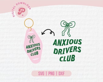 Motel Keychain SVG | Retro Motel Keychain, Hotel Keychain, Keychain Laser, Anxious Drive | Silhouette Cameo, Cricut DIY | Commercial License