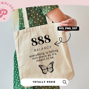 Angel Numbers SVG | Balance, Angel Aesthetic, Spiritual, Trendy, Lucky Number, Butterfly | Silhouette Cameo, Cricut DIY | Commercial License