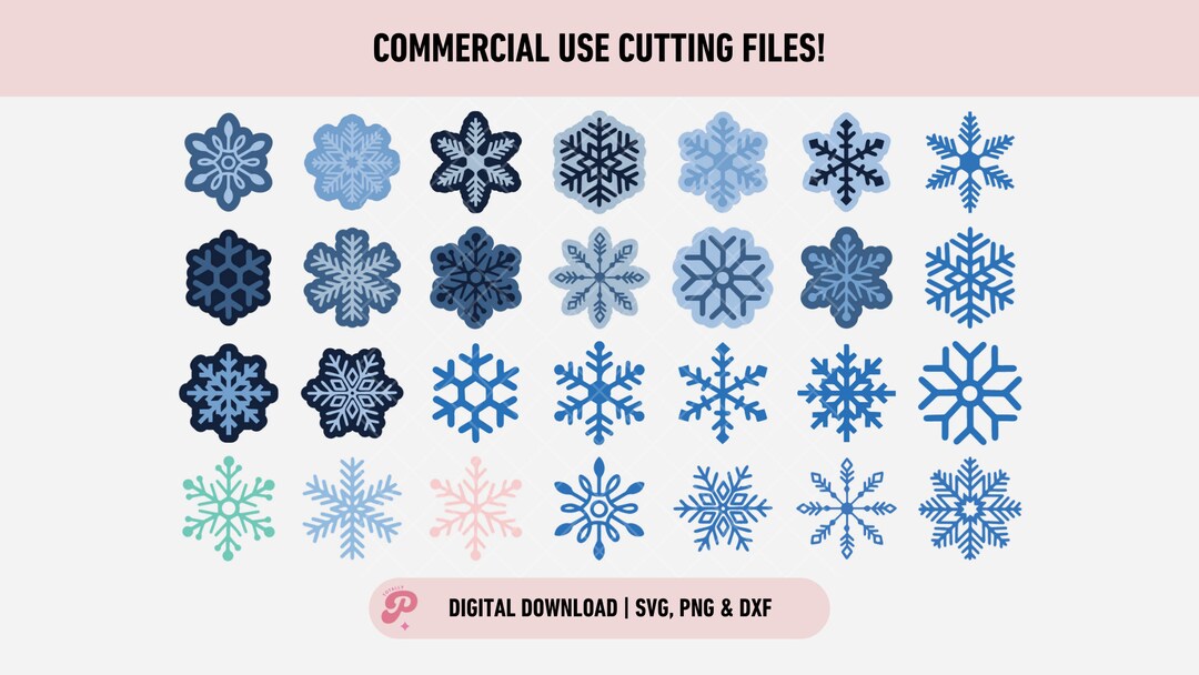 Snowflakes SVG Bundle | Snow, Winter, Christmas, Snowflake | Silhouette ...
