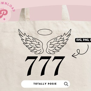 Angel Numbers SVG | Luck, Angel Aesthetic, Spiritual, Trendy, Lucky Numbers, Halo & Wing | Silhouette Cameo, Cricut DIY | Commercial License