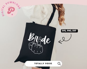 Bride SVG | Bridal Party, Bridesmaid, Wedding Finger, Diamond Ring, I Do Crew | Digital, Silhouette Cameo, Cricut DIY | Commercial License