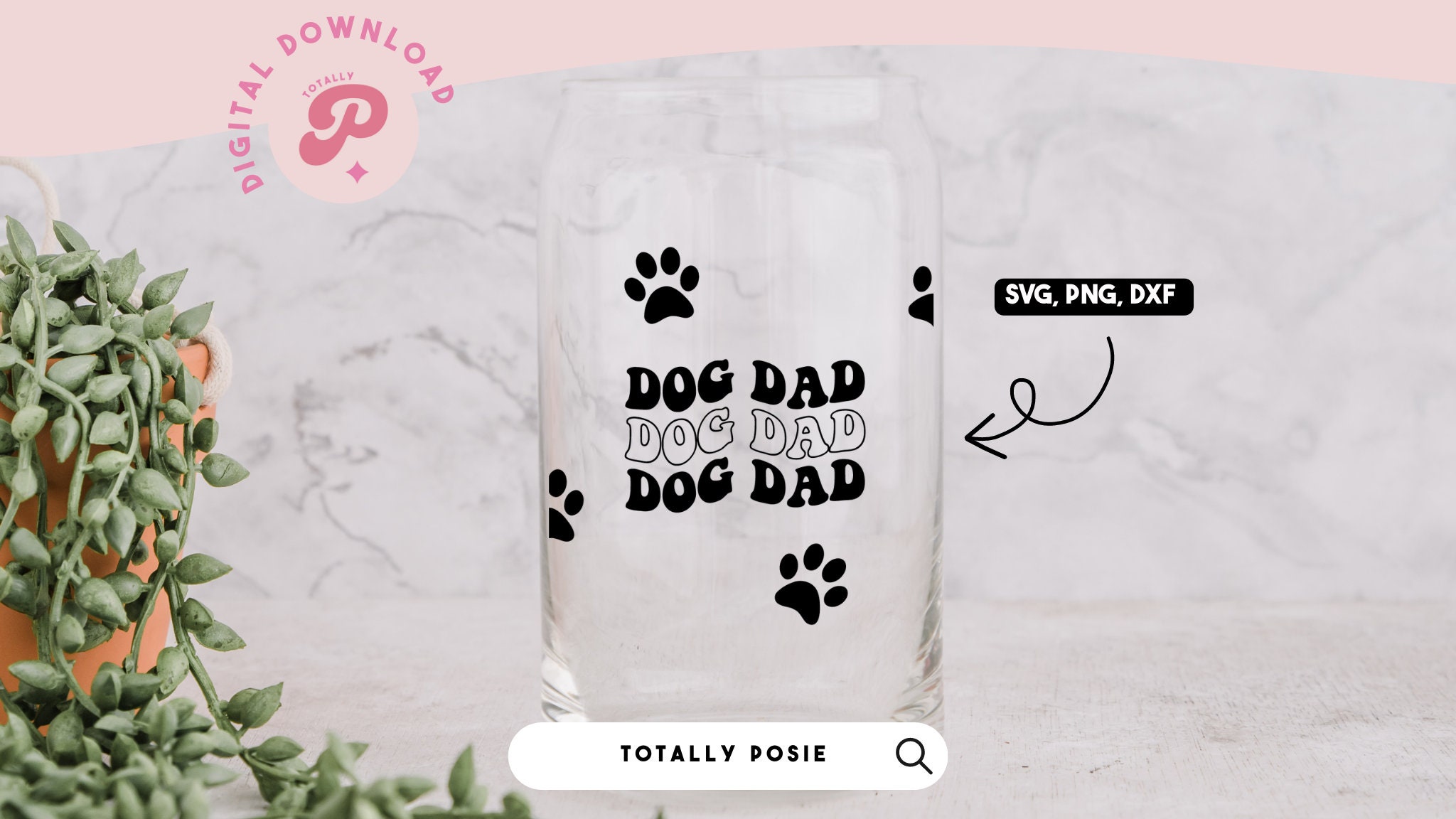 Dog Father's Day Gift, Personalized Dog Dad Beer Glass, Gift For Him