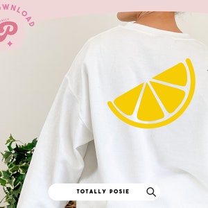 Lemon SVG | Summer, Fruit Clipart, Lemon Slice Printable, Yellow, Lemonade, Squeeze | Silhouette Cameo, Cricut DIY | Commercial License
