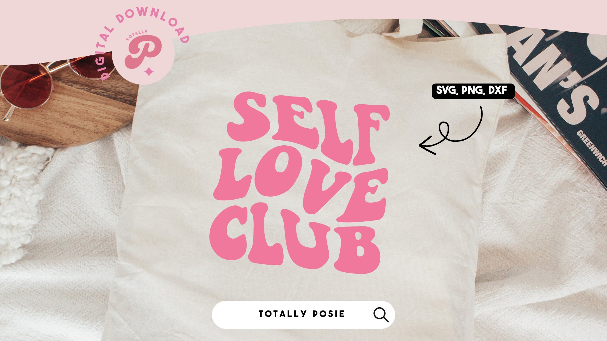 Self Love Club SVG | Love Yourself, Body Positivity, Mental Health ...