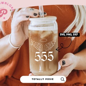 Angel Numbers SVG | Change, Angel Aesthetic, Spiritual, Trendy, Lucky Numbers, Wings | Silhouette Cameo, Cricut DIY | Commercial License