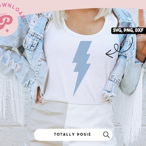 Lightning Bolt SVG | Clipart, Doodles, Graphic, Vector SVG, Sticker, Printable, Mini | Silhouette Cameo, Cricut DIY | Commercial License