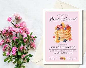 Bridal Brunch Invitation, Bridal Shower Invitation, Bridal Shower Invite