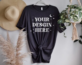 Boho Mockup, Bella Canvas 3001 Mockup, Dark Grey Bella Canvas Mockup, 3001 Mockup, T-Shirt Mockup, Bella Canvas Shirt Mockup, Mockup