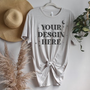 Boho Mockup, Bella Canvas 3001 Mockup, Vintage White Bella Canvas Mockup, 3001 Mockup, T-Shirt Mockup, Bella Canvas Shirt Mockup, Mockup