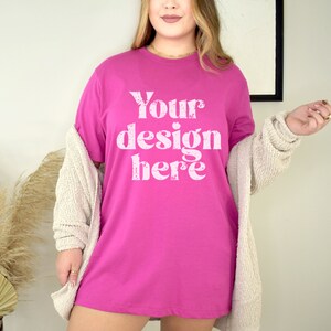 3001 Mockup, T-Shirt Mockup, BC3001 Mockup, Model Mockup, 3001 Mockups, Bella Canvas 3001 Mockups, 3001 Bella Canvas Berry Mockup, BC Berry