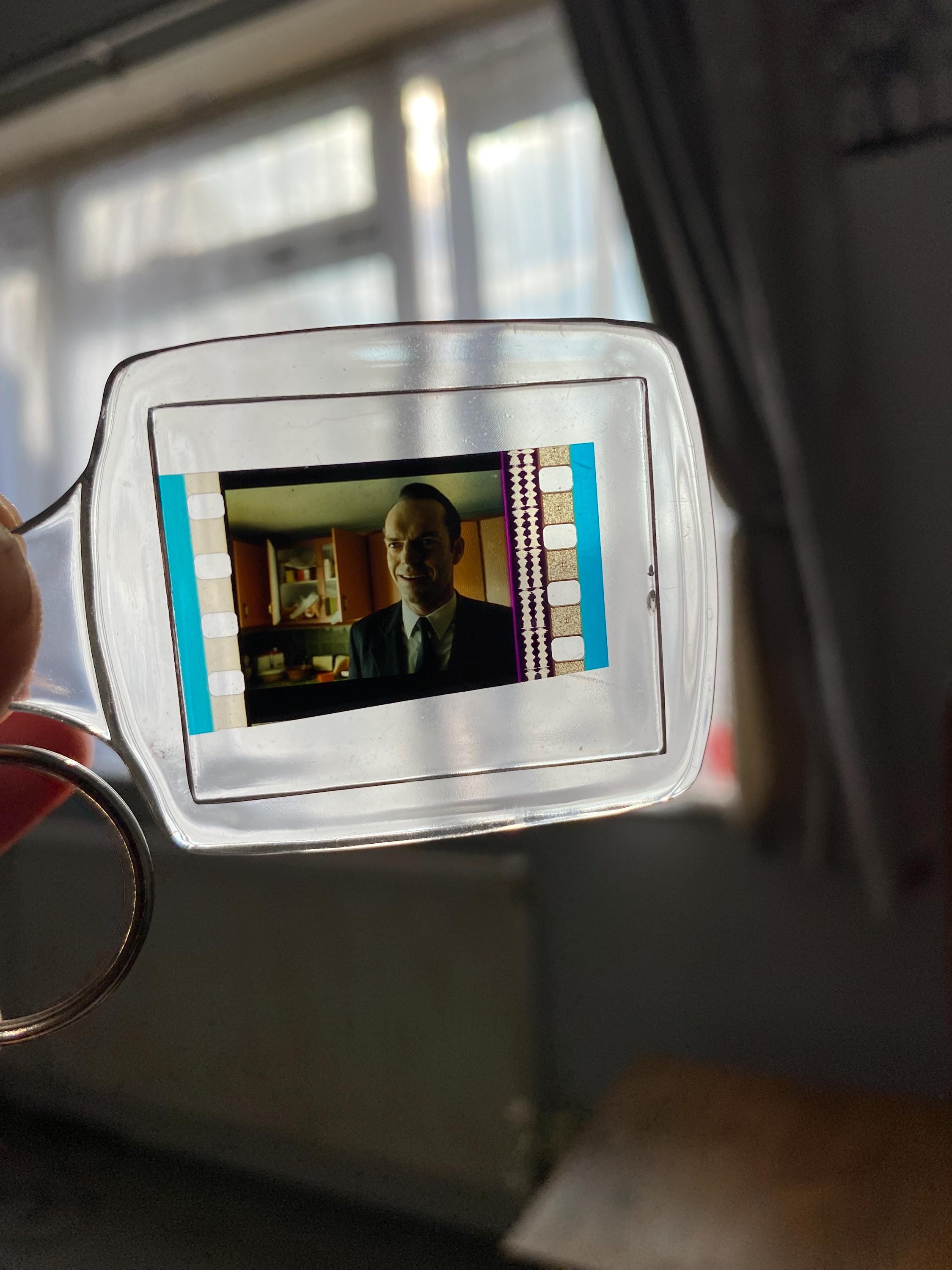 Matrix Keychain The Matrix Reloaded Keanu Reeves 35mm Film Cell Keyring Keychain Movie ...