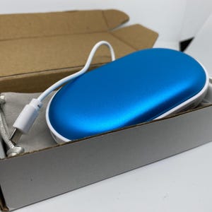 Calentador de manos de 5000 mAh, banco de energía USB, calentadores de bolsillo eléctricos recargables, guantes reutilizables