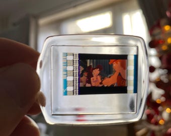 Walt Disney cartoon Hercules 35mm Film Cell Keyring  keychain movie memorabilia collectable