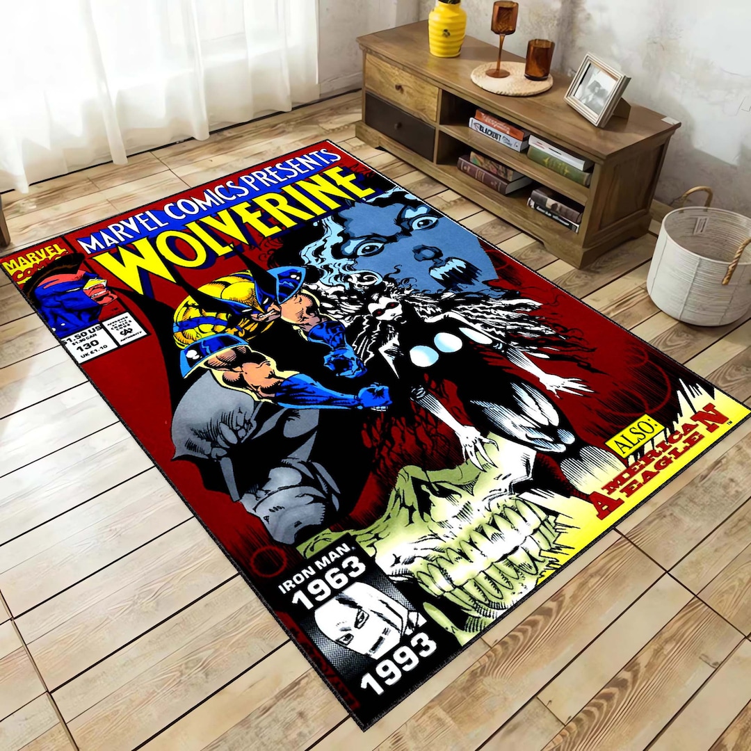 Wolverine Rug Duster Wolverine Rug, X-men Rug, Comic Cover Rug, Boys Room Carpet, Kids Room ...