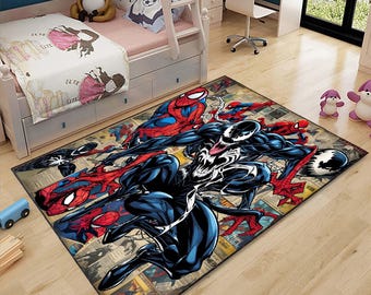 Legend, Spiderman, Comic Book, Kids Decor Rug, Decorative Rug, Rugs, Fantastic Rug, Spiderman Rug, Decor Rug, Spider Man, Movie Comics Rug