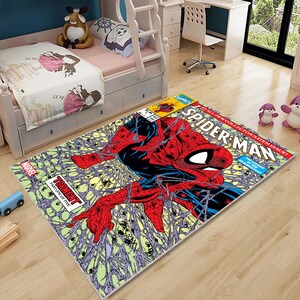 Amazing Spiderman, tappeto di Spiderman, tappeto con poster di Spiderman, tappeto con poster dei fumetti