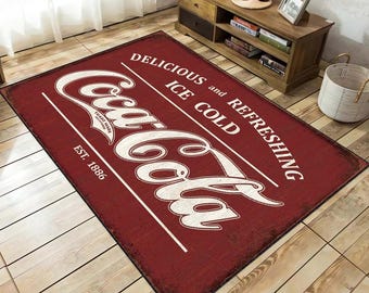 コカ・コーラ ウェルカムドアマット：面白い滑り止めラグ - Etsy 日本