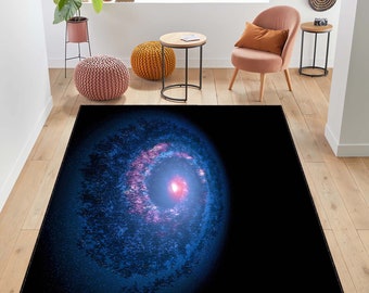 Milky Way Rug: Colorful Nebula Space Carpet, Galaxy Room Decor - Etsy