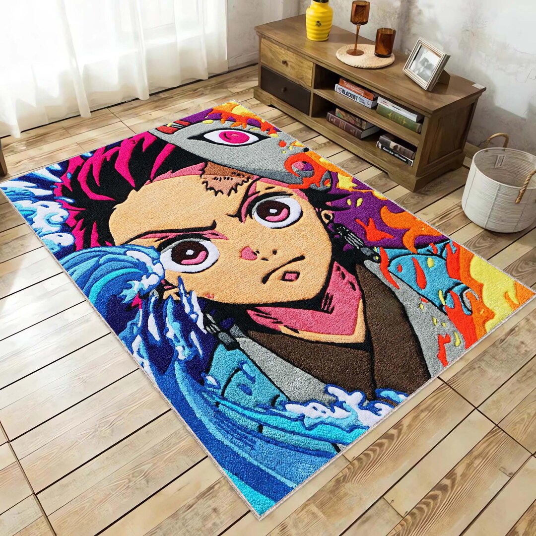 Anime Area Rug, Japanese Animation Inspired Floor Mat, Fanatic Home ...