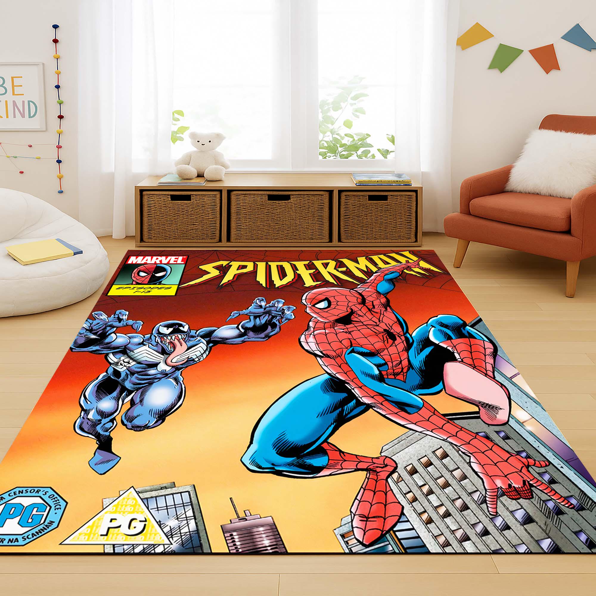 スパイダーマンをテーマにしたラグ - Etsy 日本