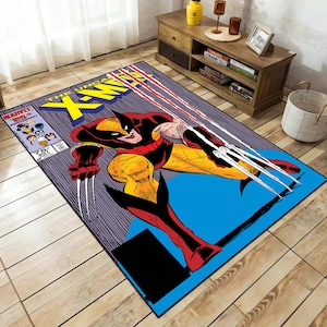 X-Men, Magazine Cover, Comic Book, Legendary Hero, Cartoon Cover Rug, Chield Rug, Superhero Rug