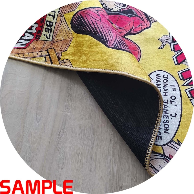 Amazing Spider Man Rug, Superhero Kids Room Carpet, Comic Style Floor ...