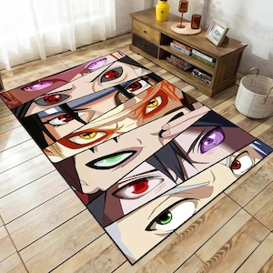 Anime Eye Pattern Carpet ,Anime, Anime Rug, Manga Rug, Kids Room Rugs, Modern Rug, Custom Rug, Popular Rug, Fantastic Rug, Area Rug
